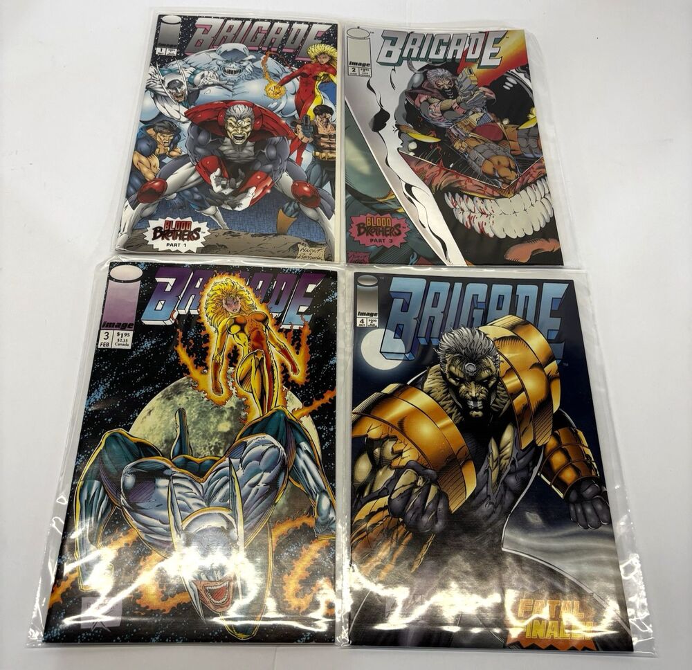 Brigade #1 to 4 Image Comics Book Lot 1993 Vol. 2 Blood Brothers NM